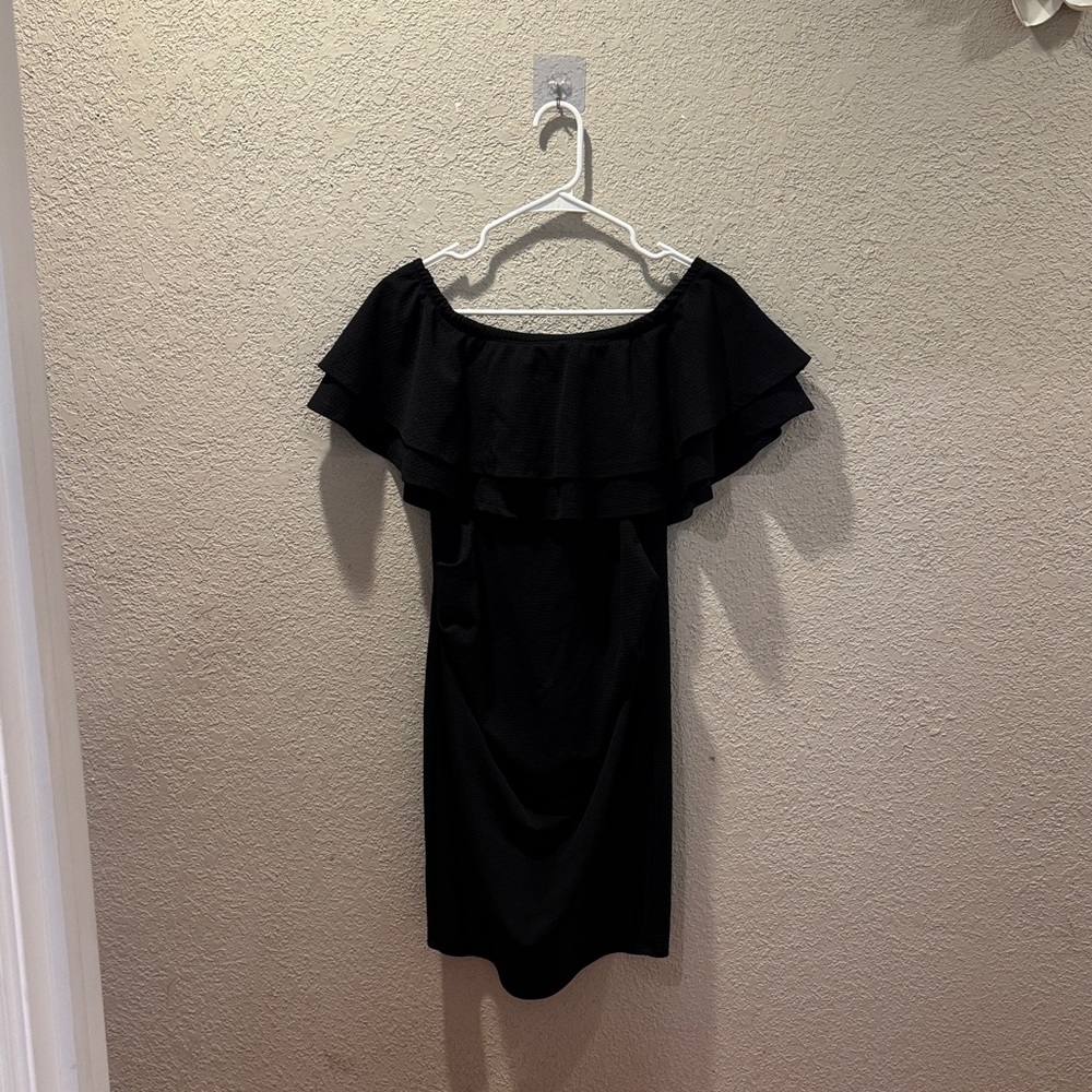 Maternity/Post Pregnancy Hello MIZ Black Strapless Dress